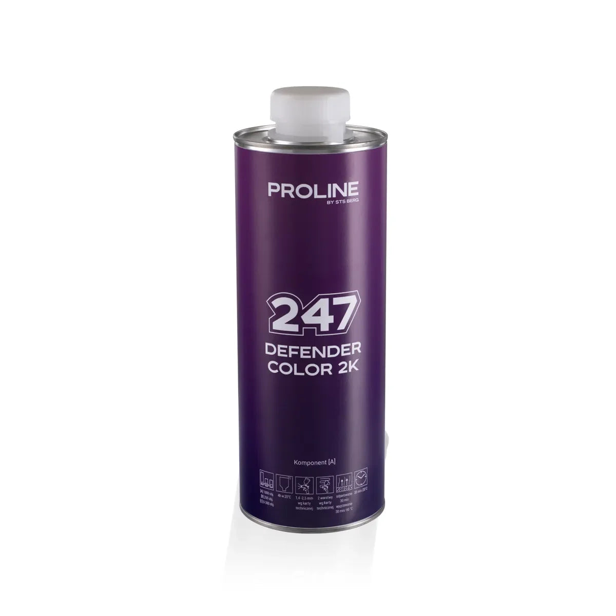 Lakier z efektem skórki pomarańczy do barwienia PROLINE 247 DEFENDER COLOR 2K