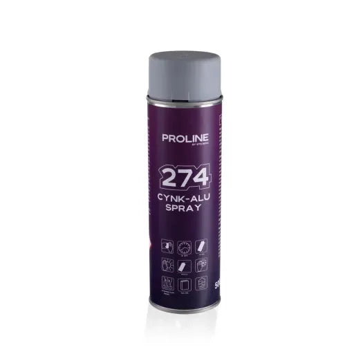 Farba cynkowo-aluminiowa w sprayu PROLINE 274 ZINC-ALU SPRAY